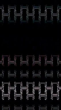 güzel renkli video soyut parlak ışık enerjisi 4K düz çizgi dalgaları siyah arkaplan üzerinde parıldayan ışık etkisi