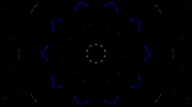 Soyut arka plan hareket eden çizgiler ve parlayan ışık noktaları. Çemberlerle canlandırma