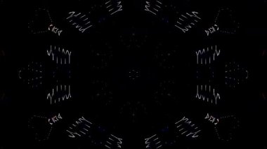 Soyut arka plan hareket eden çizgiler ve parlayan ışık noktaları. Çemberlerle canlandırma