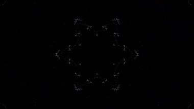 Soyut arka plan hareket eden çizgiler ve parlayan ışık noktaları. Çemberlerle canlandırma