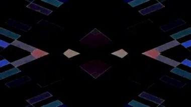 Katmanlı geometrik şekilli soyut arkaplan animasyonu ve dinamik bir şekilde hareket eden modern mavi kırmızı renk gradyanı.