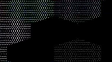 güzel renkli video soyut parlak ışık enerjisi 4K düz çizgi dalgaları siyah arkaplan üzerinde parıldayan ışık etkisi