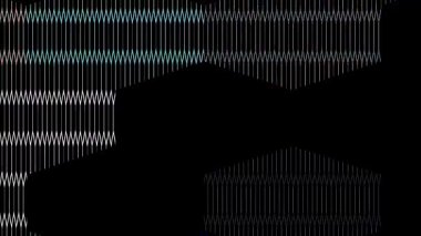 güzel renkli video soyut parlak ışık enerjisi 4K düz çizgi dalgaları siyah arkaplan üzerinde parıldayan ışık etkisi