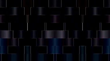 Neon renk gradyanlarının yer aldığı dijital animasyon dinamik ve zarif dikdörtgen bileşimi oluşturur.