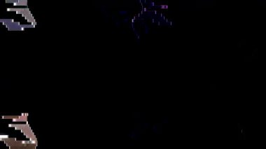 Yumuşak renkli soyut kıvrımlı çizgiler koyu bir arkaplanda yüzüyor ve zarif bir modern kompozisyon oluşturuyor..