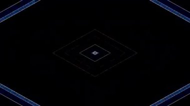 güzel renkli video soyut parlak ışık enerjisi 4K düz çizgi dalgaları siyah arkaplan üzerinde parıldayan ışık etkisi