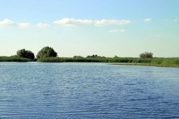 Paisaje Del Delta Del Danubio Rumania Paisaje Compuesto Por Agua —  Fotos de Stock