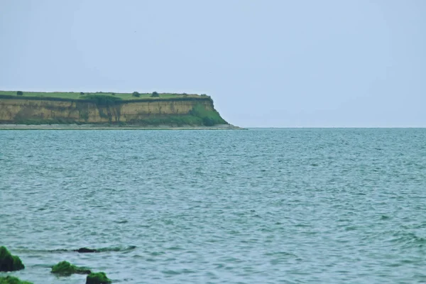 Cliff North Olimp Beach Black Sea Coast Romania Cloudy Summer — Stock Photo, Image