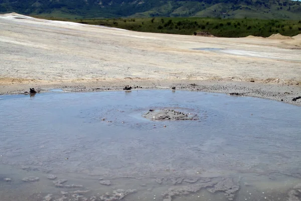 Mud Volcanoes Romanian Vulcanii Noroiosi Berca Romania Protected Geological Space — Stock Photo, Image