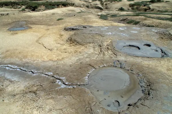 Vulcões Lama Romeno Vulcanii Noroiosi Berca Roménia Espaço Geológico Protegido — Fotografia de Stock