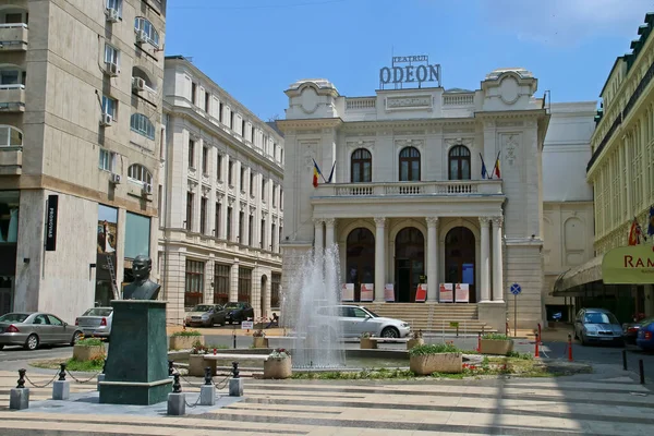 Bucharest Romania 2018 Театр Одеон Рум Teatrul Odeon Розташований Вулиці — стокове фото