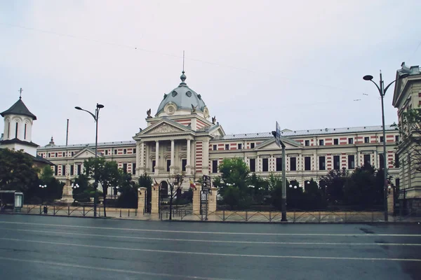 Bukarest Rumänien Juli 2018 Coltea Hospital Bukarest Einem Dunklen Und — Stockfoto