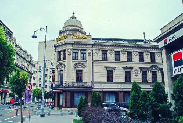 Bucarest Rumania 2018 Hotel Capsa Calle Victoria Bucarest Hotel Con — Foto de Stock