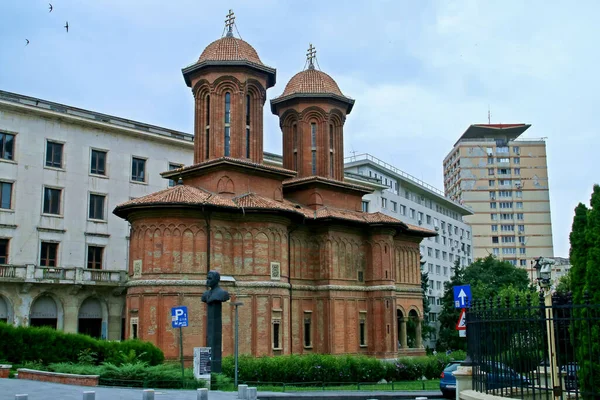 Bucarest Romania 2018 Chiesa Kretzulescu Una Chiesa Ortodossa Orientale Nel — Foto Stock