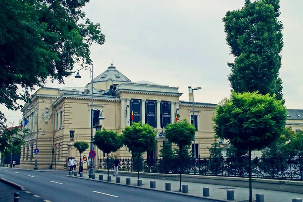 Bucareste Roménia 2018 Palace Casino Centro Bucareste Vernescu House Impressionante — Fotografia de Stock