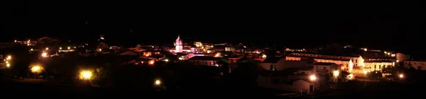 Vista Panorâmica Granado Noite Pequena Cidade Província Huelva Andaluzia Espanha — Fotografia de Stock