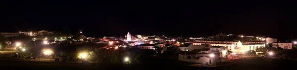 Vista Panorâmica Granado Noite Pequena Cidade Província Huelva Andaluzia Espanha — Fotografia de Stock