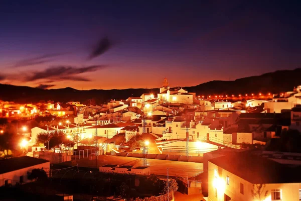 Autumn Sunset Sanlucar Guadiana Alcoutim Border Spain Portugal Small Towns — Stock Photo, Image