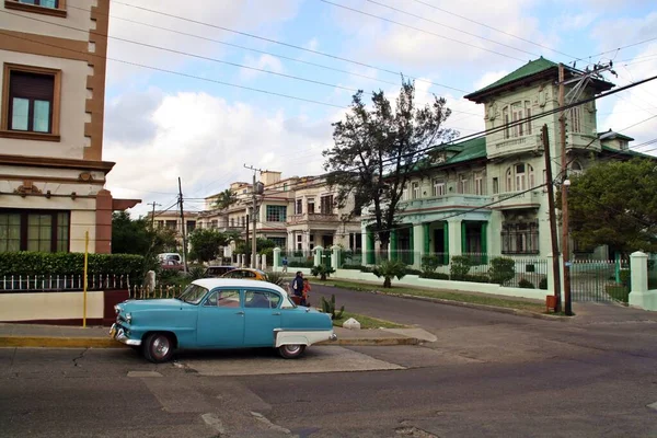 Havana Cuba 2012 Old Car Street Old Havana District Cuba — Foto de Stock