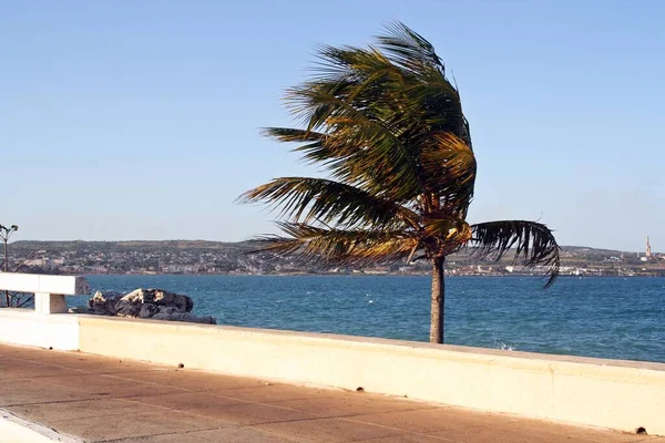 Solig Och Blåsig Dag Karibiska Havet Varadero Kuba — Stockfoto