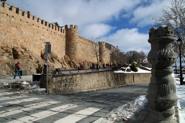 Avila Spanyolország 2018 Ösvény Utcája Spanyol Paseo Del Rastro Avila — Stock Fotó