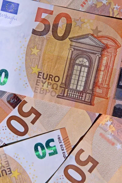 Fundo Notas Euro — Fotografia de Stock