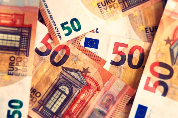 Kontekst Banknotu Euro — Zdjęcie stockowe