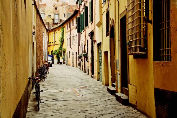 Street Town Lucca Italy Vintage View — Stock Photo, Image