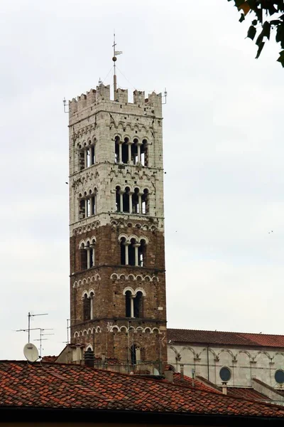 Torre Della Cattedrale San Martino Lucca Italiano Duomo San Martino — Foto Stock