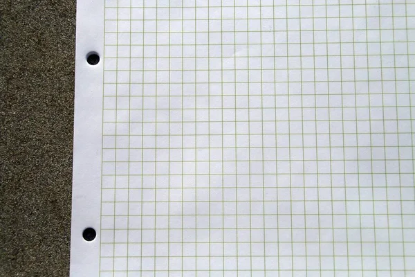 Yazmak Için Kareli Defter Kağıdı Gönder — Stok fotoğraf