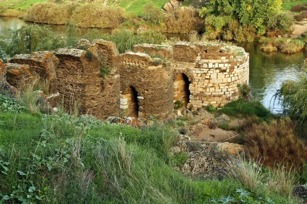 Ruinas Torre Sobre Río Torre Torre Couraca Que Fue Utilizada — Foto de Stock