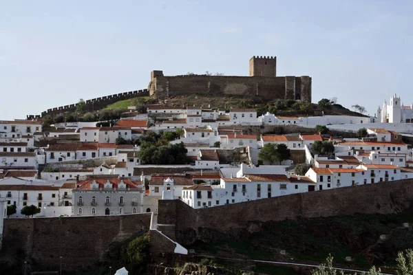 Mertola Wioska Portugalii Jej Zamek Wioska Południu Portugalii Regionie Alentejo — Zdjęcie stockowe