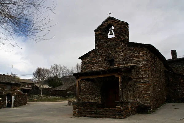 Katolikus Templom Campillejo Egy Kis Falu Ismert Mint Fekete Falu — Stock Fotó