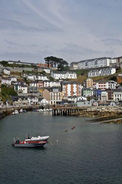 Asturia, İspanya 'daki Luarca Limanı.
