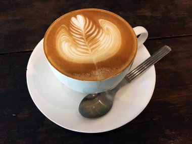 Sütlü kahve, Chiang Mai, Tayland 'da cafe latte..