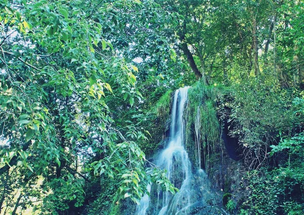 Cachoeira Íris Monastério Piedra Parque Natural Onde Numerosos Fenômenos Cársticos — Fotografia de Stock
