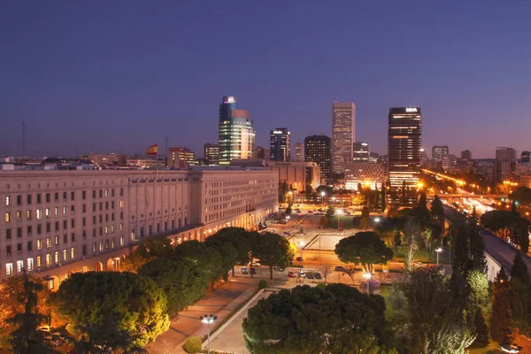 Madrid Spanje 2018 Openbaar Park Van Het Regeringsgebouw Nuevos Ministerios — Stockfoto