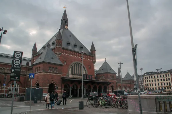 Köpenhamn Danmark 2016 Köpenhamns Centralstation Danska Kobenhavns Hovedbanegard Förkortat Kobenhavn — Stockfoto