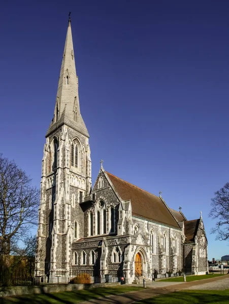 Alban Church Anglikanische Kirche Aus Dem Churchill Park Kopenhagen Dänemark — Stockfoto