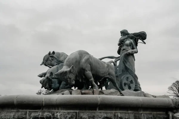 Gefion Fontein Het Werd Geschonken Aan Stad Kopenhagen Door Carlsberg — Stockfoto