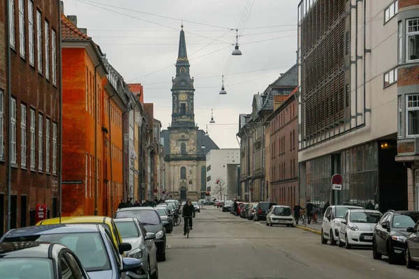 Copenhague Dinamarca 2016 Christian Kirke Traducción Christian Church Una Iglesia — Foto de Stock