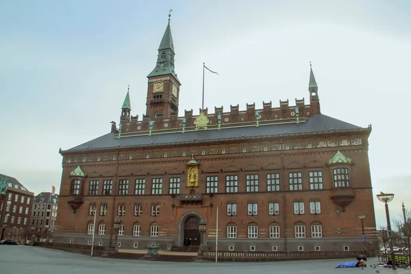 Das Kopenhagener Rathaus Befindet Sich Auf Dem Rathausplatz Von Kopenhagen — Stockfoto