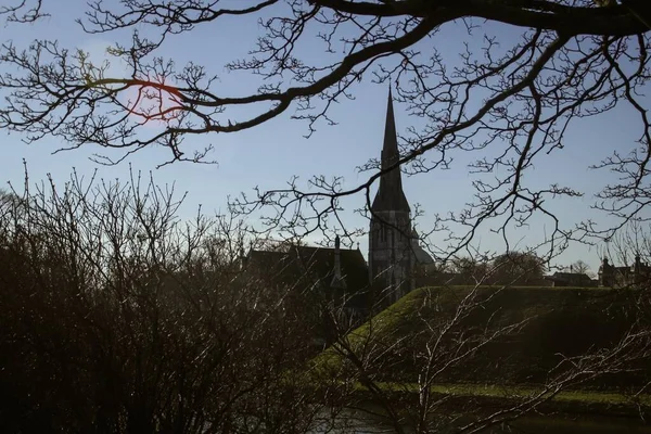 Alban Church Anglikanische Kirche Von Der Zitadelle Kopenhagen Dänemark Erbaut — Stockfoto