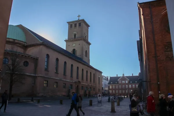 Kopenhaga Dania 2016 Kościół Matki Bożej Duński Vor Frue Kirke — Zdjęcie stockowe