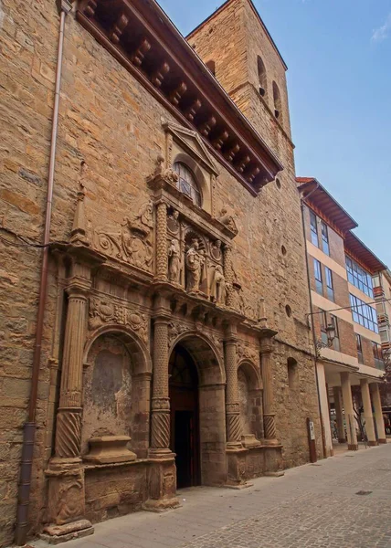 Jaca Spanien 2016 Fasad Nuestra Seora Del Carmen Katolska Kyrkan — Stockfoto