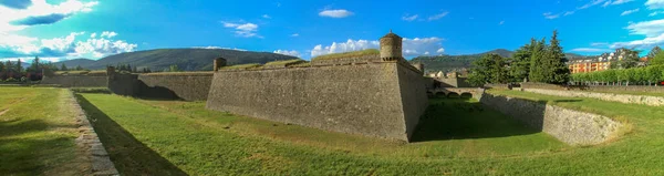 Wall Moat Citadel Jaca Name Small Town Pyrenees Huesca Spain — Stock Photo, Image