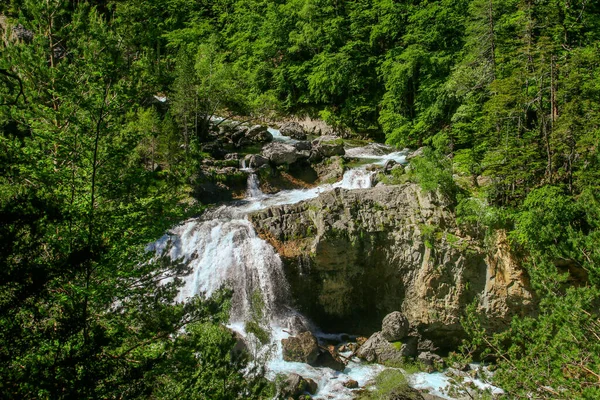 Arripas Wasserfall Vom Fluss Arazas Ordesa Tal Spanische Pyrenäen Huesca — Stockfoto