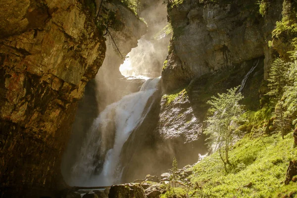 Estrecho Waterfall English Narrow Waterfall River Arazas Ordesa Valley Huesca — Stock Photo, Image