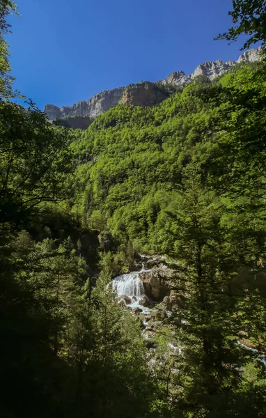Arripas Waterfall Arazas River Ordesa Valley Spanish Pyrenees Huesca Spain — Stock Photo, Image