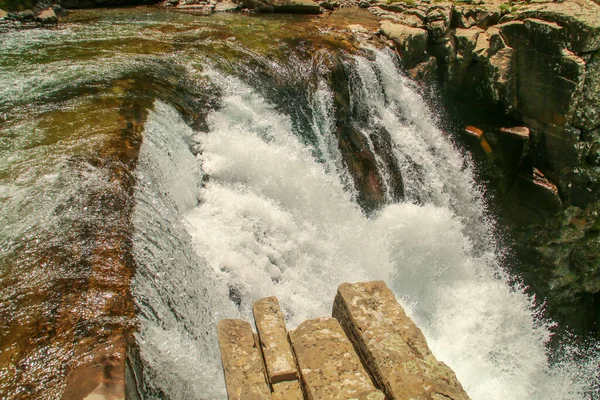 Soaso Wasserfall Auch Als Soaso Treppe Bekannt Arazas Fluss Den — Stockfoto